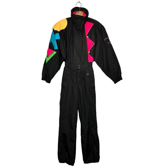 Obermeyer Other - OBERMEYER 80’s 90’s Neon Escapade Snow Suit Size 4